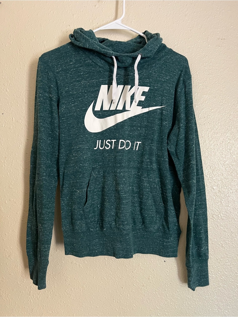 Nike Women’s Green Hooded Sweater – Just Do It Pullover